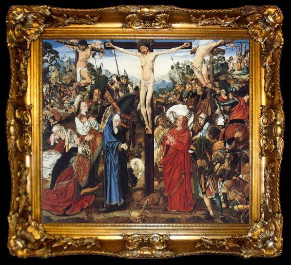 framed  MASTER of the Aix-en-Chapel Altarpiece The crucifixion, ta009-2